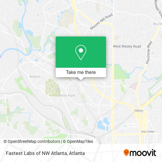 Mapa de Fastest Labs of NW Atlanta