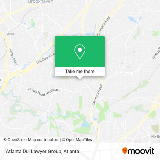 Atlanta Dui Lawyer Group map