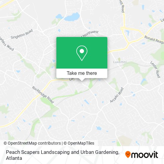 Peach Scapers Landscaping and Urban Gardening map