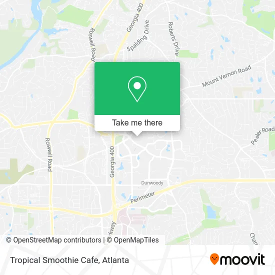 Tropical Smoothie Cafe map