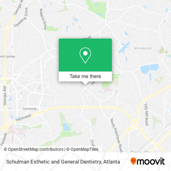 Schulman Esthetic and General Dentistry map
