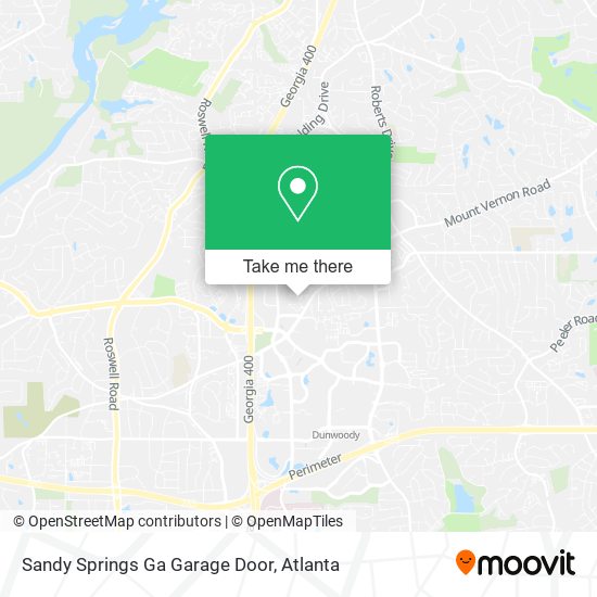 Mapa de Sandy Springs Ga Garage Door