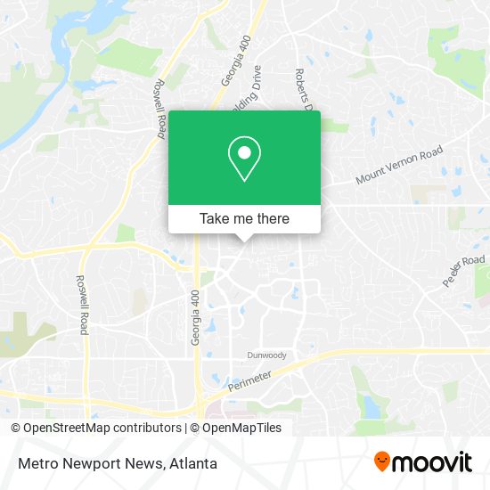 Metro Newport News map