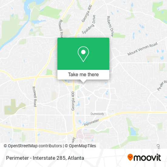 Perimeter - Interstate 285 map