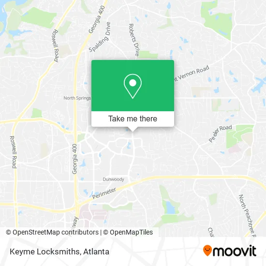 Keyme Locksmiths map