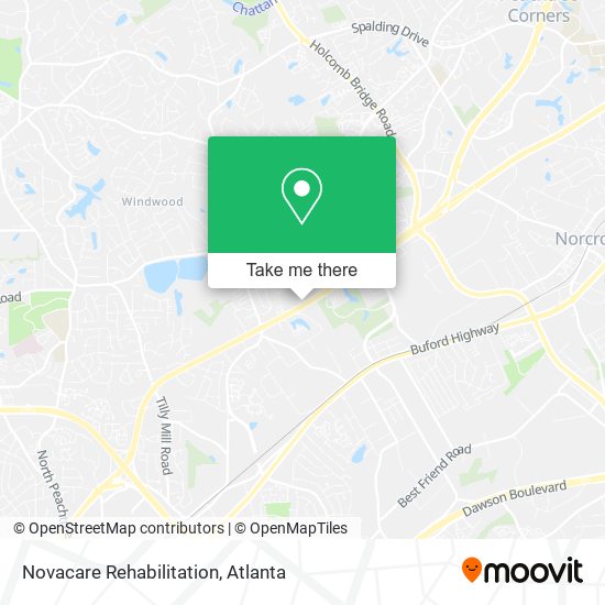 Novacare Rehabilitation map