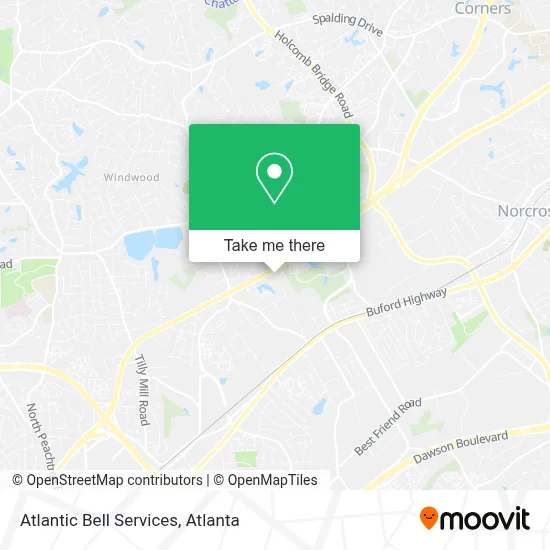 Atlantic Bell Services map