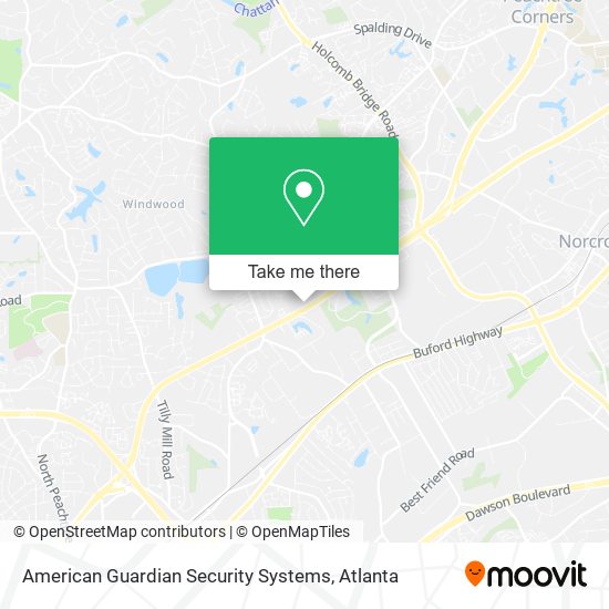 American Guardian Security Systems map