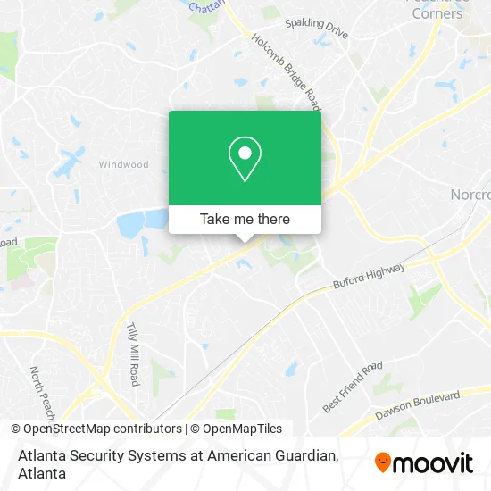 Atlanta Security Systems at American Guardian map