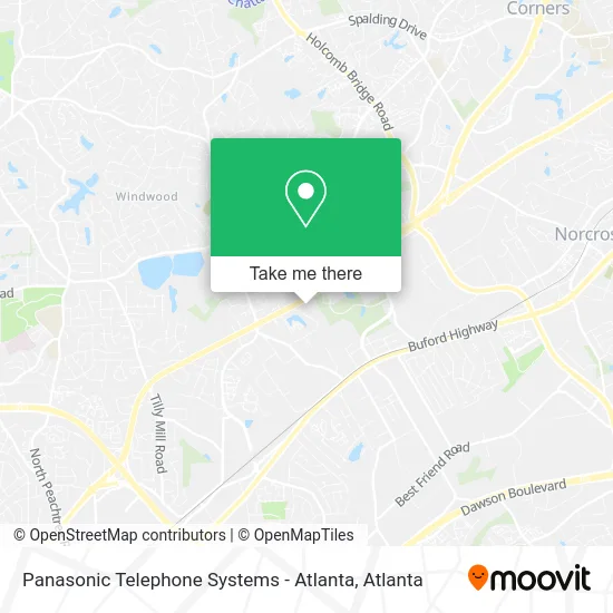 Panasonic Telephone Systems - Atlanta map