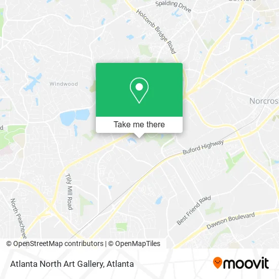 Mapa de Atlanta North Art Gallery