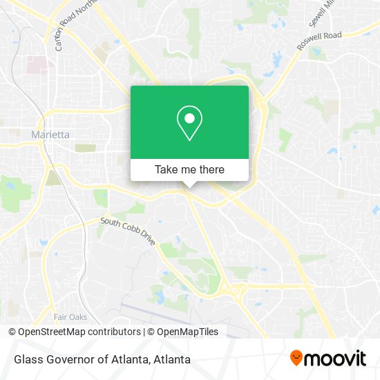 Mapa de Glass Governor of Atlanta