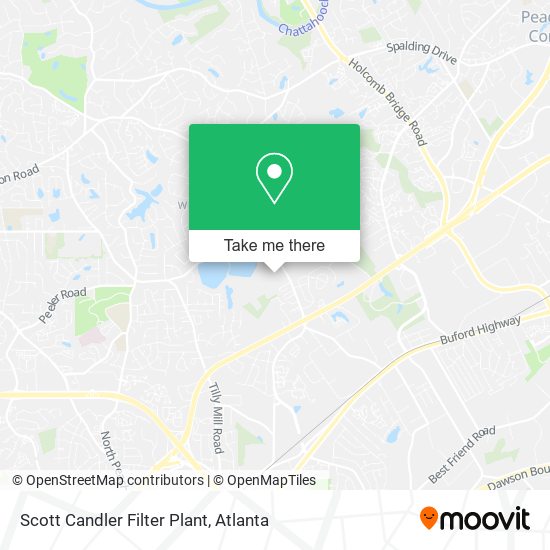 Mapa de Scott Candler Filter Plant