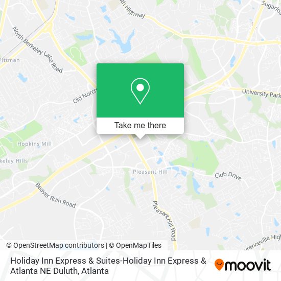 Holiday Inn Express & Suites-Holiday Inn Express & Atlanta NE Duluth map