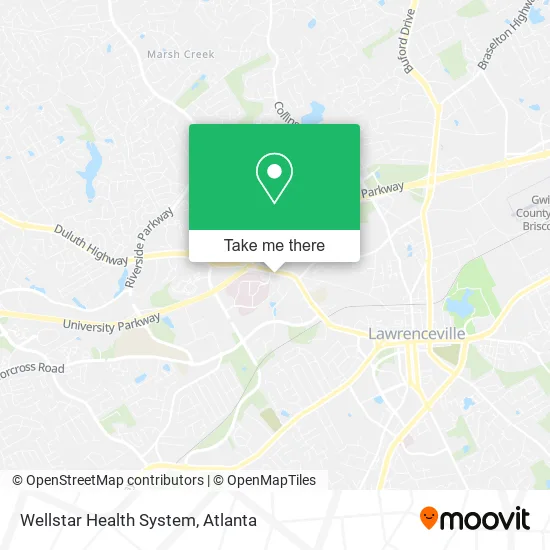 Wellstar Health System map