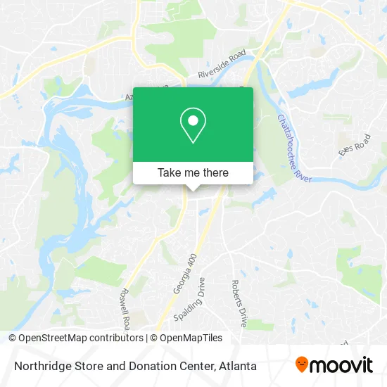 Northridge Store and Donation Center map
