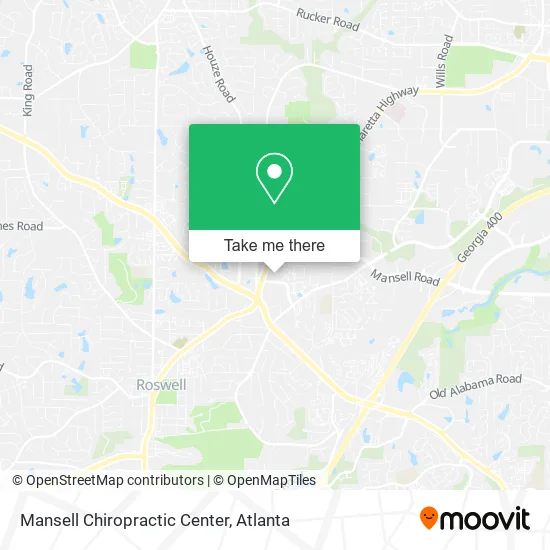 Mansell Chiropractic Center map