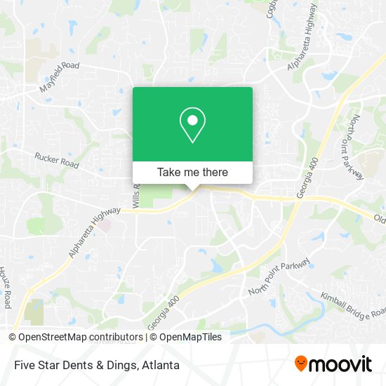 Five Star Dents & Dings map