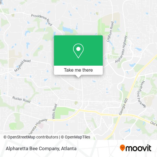 Mapa de Alpharetta Bee Company