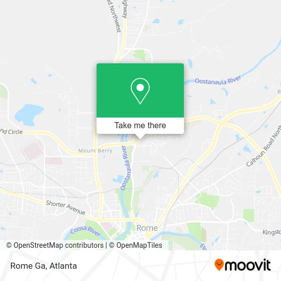 Rome Ga map