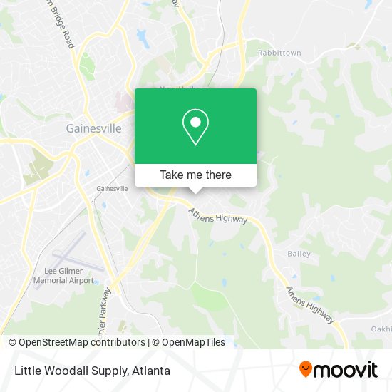 Mapa de Little Woodall Supply
