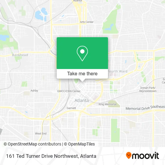 161 Ted Turner Drive Northwest map