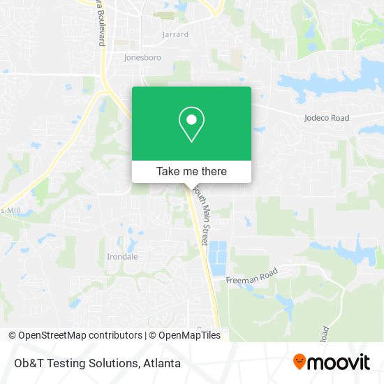 Mapa de Ob&T Testing Solutions