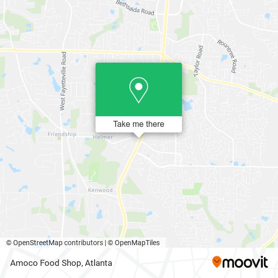 Amoco Food Shop map