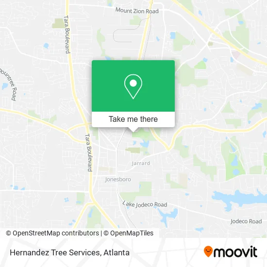 Hernandez Tree Services map
