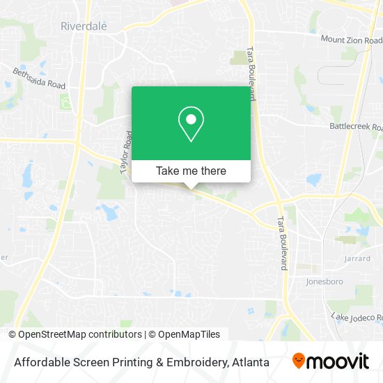 Affordable Screen Printing & Embroidery map