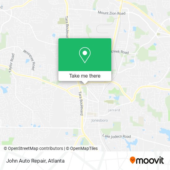 John Auto Repair map