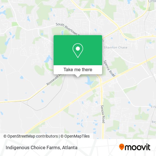 Indigenous Choice Farms map