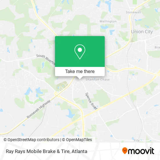 Ray Rays Mobile Brake & Tire map