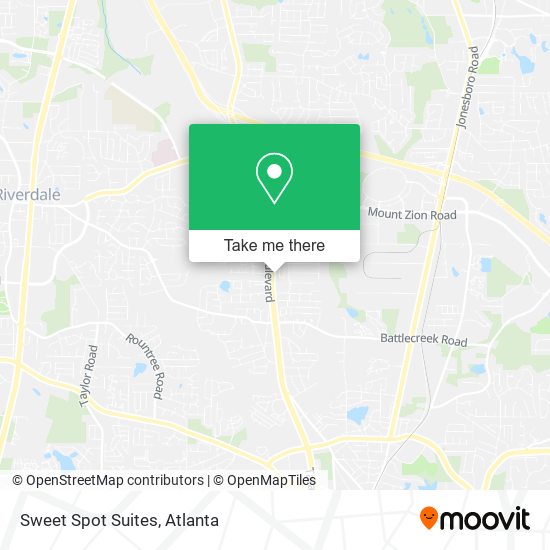 Sweet Spot Suites map