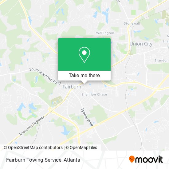 Mapa de Fairburn Towing Service