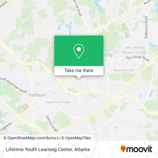 Lifetime Youth Learning Center map