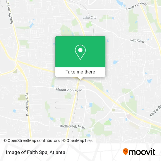 Image of Faith Spa map