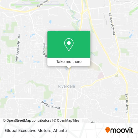 Global Executive Motors map