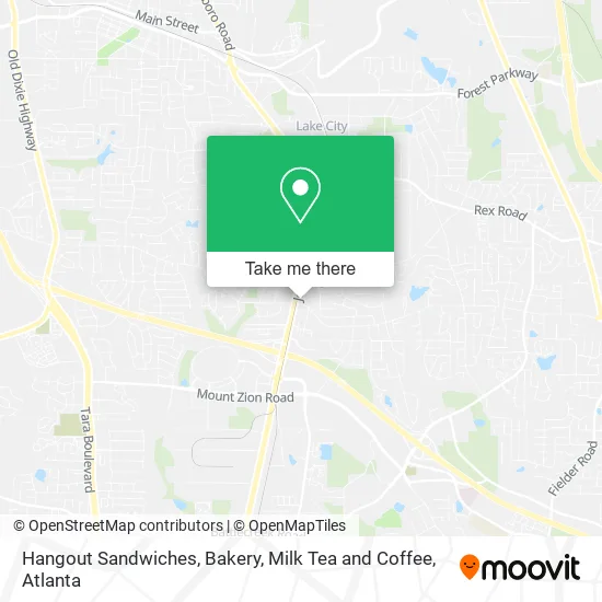 Hangout Sandwiches, Bakery, Milk Tea and Coffee map