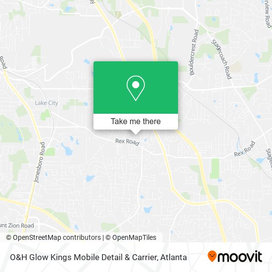 Mapa de O&H Glow Kings Mobile Detail & Carrier