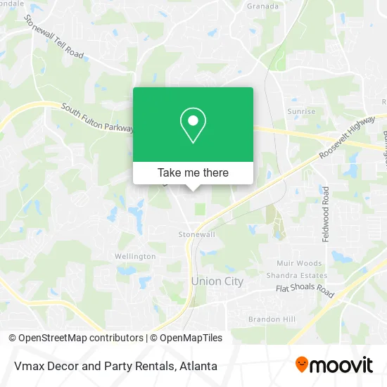Vmax Decor and Party Rentals map