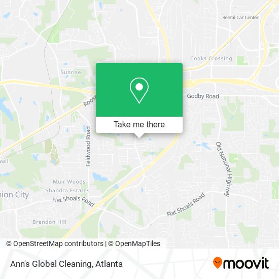 Ann's Global Cleaning map