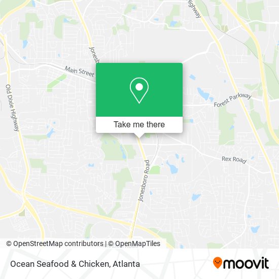 Ocean Seafood & Chicken map