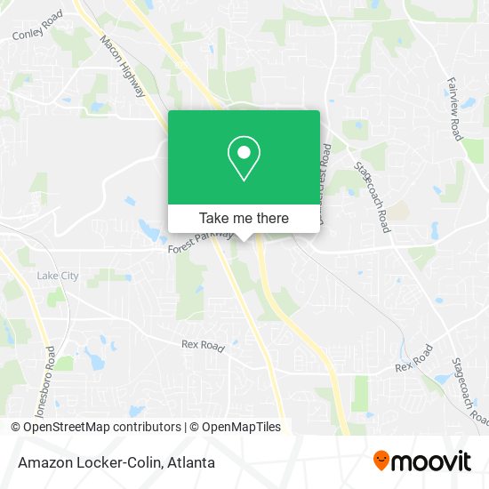Mapa de Amazon Locker-Colin