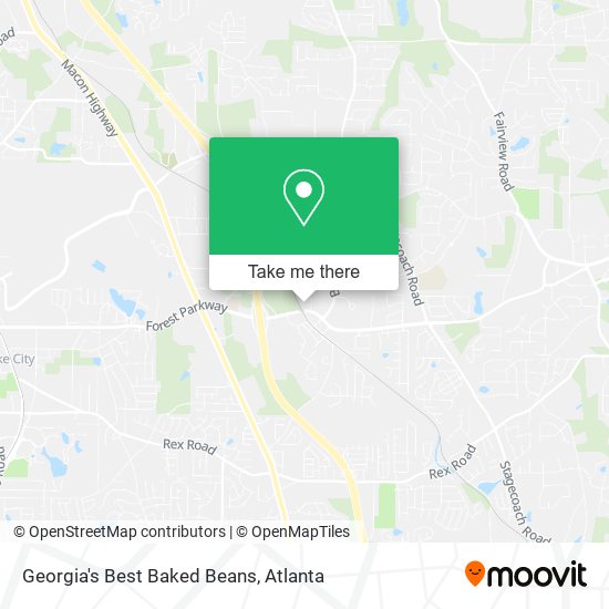 Georgia's Best Baked Beans map