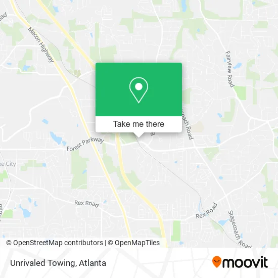 Unrivaled Towing map
