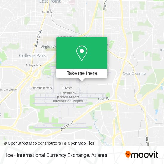 Ice - International Currency Exchange map