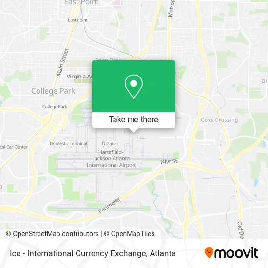 Ice - International Currency Exchange map