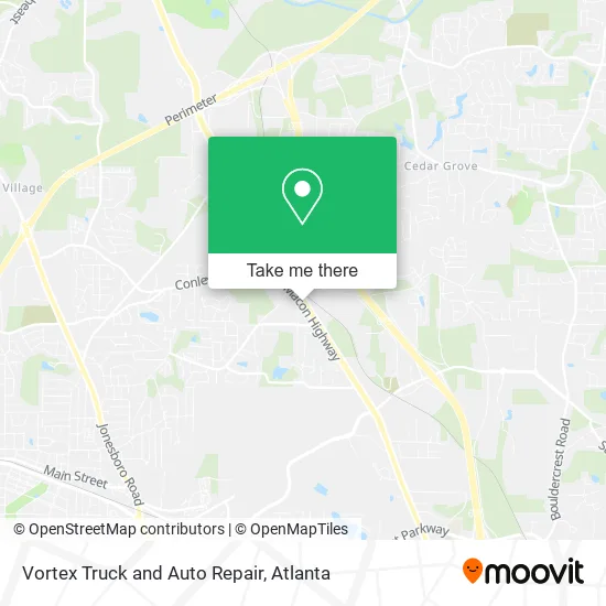 Mapa de Vortex Truck and Auto Repair