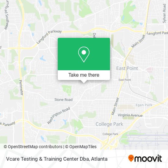 Vcare Testing & Training Center Dba map